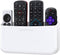 TotalMount Hole-Free Remote Holder – Eliminates Need to Drill Holes in Your Wall (Premium White Holder for 3 or 4 Remotes)...