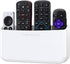 TotalMount Hole-Free Remote Holder – Eliminates Need to Drill Holes in Your Wall (Premium White Holder for 3 or 4 Remotes)...