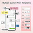 Label Maker Machine with Tape, P21 Portable Bluetooth Label Printer, Wireless Built-in Cutter Sticker Maker Mini Label Makers with Multiple Templa...