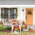 Fall Welcome Garden Flags for Outside,Truck with Pumpkins Maple Leaves,Harvest Decorative Farmhouse Flag for Patch,12.5 x 18 Inch Double Sided,Sma...