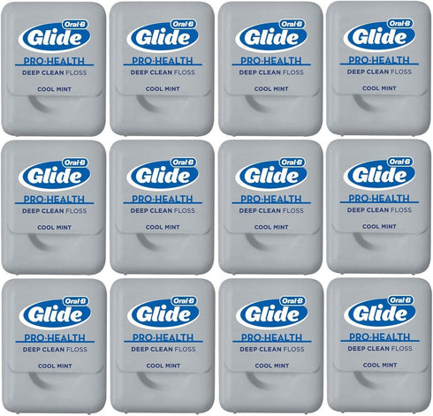 Glide Deep Clean Floss Cool Mint 43.70 Yards (Pack of 12)...