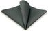 S&W SHLAX&WING Mens Tie Dark Gray Charcoal Gray Matching Pocket Square Only...