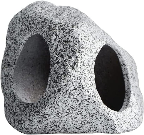 Betta Fish Tank Accessories Hideout Hidden Stones Aquarium Ornaments, Fish Rock House Hideaway Tunnel Fish Cave Aquarium Decoration for Breed, Bet...