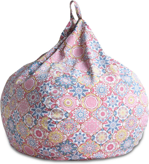 YuppieLife Kids Storage Bean Bag Cover?No Filling? Toy Organizer|Carrying Handle Sofa|Available for Kids and Teenager|Cuddle Chair|Machine Washabl...