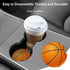 Basketball Absorbent Car Coasters,Cool Ceramic Cup Holders Coasters with a Finger Notch for Women Men 2.56"(2 Pieces)...