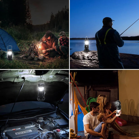 2024 Upgrade Solar Powered Camping Lantern with Fan - Stay cool and well-lit during outdoor adventures with This versatile lantern featuring a bui...