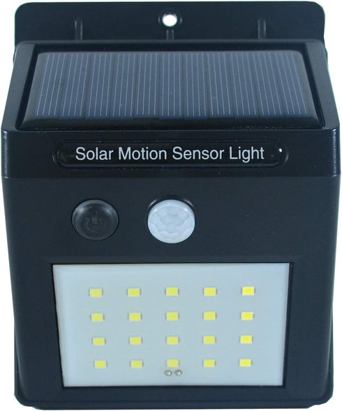 Nature Power 24201 20-LED Solar Powered Motion Activated Wall Light, 2pack, 2 Piece , Black...