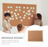 NUOBESTY Cork Board 30x40cm Dual Sided Bulletin Board Wall-Mounted Presentation Message Notice Pin Board Hanging Memo Board for Office Home S-choo...