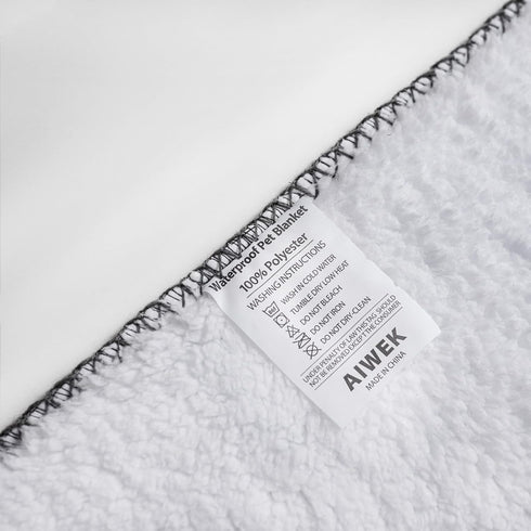 Waterproof Pet Blanket Dog Blankets, Pattern Printing Super Soft Warm Fluffy Facecloth Sofa Car Bed Protector, Urine Proof Washable Pet Blanket fo...