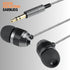Betron B25 Earphones, Noise Isolating in-Ear Wired Headphones with Strong Bass, Tangle-Free Cord, Lightweight, Carry Case and Soft Earbud Tips (Bl...