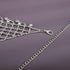 YERTTER Dainity Full Rhinestone Chunky Chain Diamond Silver Chain Collar Statement Tassel Crystal Choker Necklace Adjustable for Party Music Bar W...