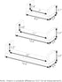 FURINNO Indo Wall Mounted Floating Shelves, Espresso...