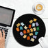 Small Mouse Pad, Autism Awareness Round Mousepad with Non-Slip Rubber Base, Stitched Edge Mouse Pads for Desk Accessories Wireless Mouse Laptop Ga...