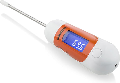 Gourmia GKS9120 3-in-1 Spoon Scale with Cooking Thermometer Interchangeable Kitchen Tool with Mini Scale, Corded Temperature Probe & Cordless Temp...