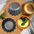 DaKuan 12 Packs Egg Tart Mold, Cupcake Cake Muffin Mold Mini Pie Pans Tin Pan Baking Tool, Carbon Steel- 2.6 Inch...