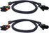 HiSport 4 Pin 4-Way 4 Wire Connector 24" Harness 2 PCS for O2 Sensor Compatible with Camaro Firebird Corvette Ls1 Ls6 Lt4 O2...