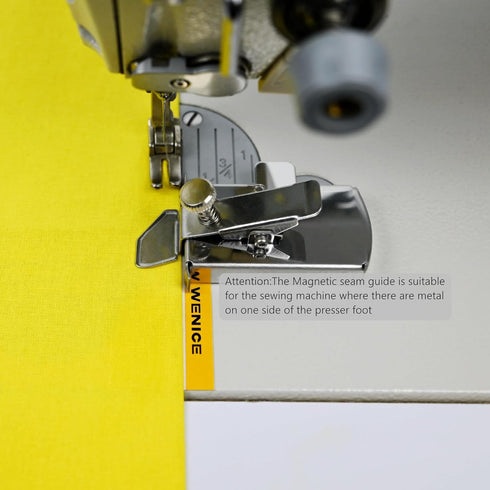 Sewing Magnetic Seam Guide for Sewing Machine,WENICE 1 Pieces Sewing Machine Accessories of Guide Sewing Foot...