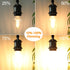 BRIMAX F15 8W Led Porch Light Bulb Outdoor, E26 Medium Base LED Post Bulb for 75W - 80W Incandescent Equivalent,Dimmable 2700K Warm White Flame Wr...