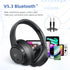 Active Noise Cancelling Headphones,Wireless Over-Ear Bluetooth Headphones with Microphone, Transparency Mode, 70h Play Time, Hi-Res Audio,(Deep Ba...