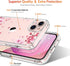 GiiKa for iPhone 13 Case with Screen Protector, Clear Full Body Protective Floral Girls Women Shockproof Hard Case with TPU Bumper Cover Phone Cas...