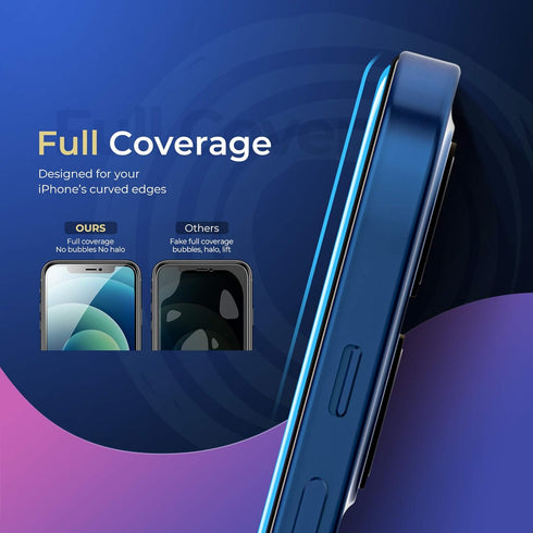 ORIbox Privacy Glass Screen Protector for iPhone 12 mini, 2 Packs Anty-Spy Anti-Bubble Tempered Glass Screen Protector...