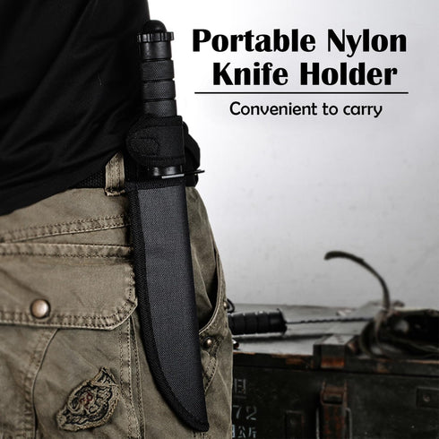 DOOM BLADE 11.1 inches Fixed blade Knife with Nylon Sheath, Survival Knife,Bowie Knives,Hunting tactical knife,Multifunction,For Outdoor, Hunting,...