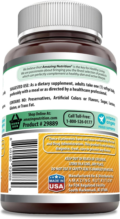 Amazing Formulas Vitamin D3 in Coconut Oil Supplement | 5000 IU | 360 Softgels | Non-GMO | Gluten-Free | Made in USA...