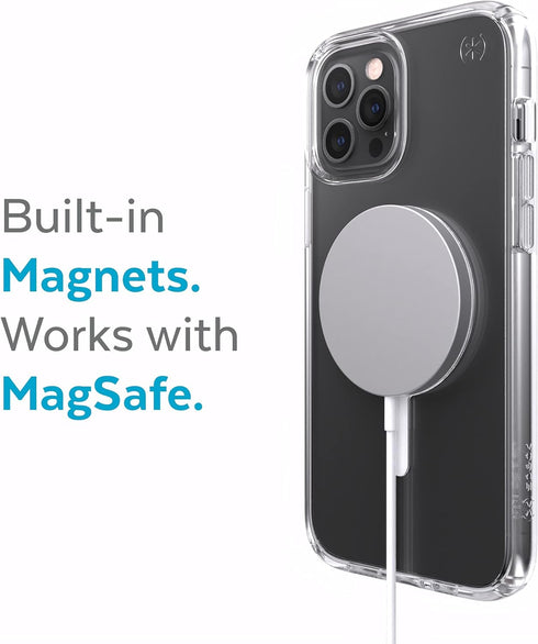 Speck Presidio Perfect-Clear with MagSafe Series Case for Apple iPhone 13 Pro Max and 12 Pro Max - Clear...