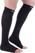 Doc Miller Open Toe Compression Socks Women and Men, 20-30 mmHg Toeless Compression Socks Women, Recovery Support Circulation Shin Splints Varicos...