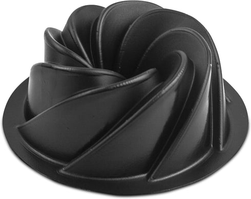 O'Creme Bakeable Plastic Mini Swirl Cake Pan, Baking Pan With Non-Stick Silicone, Reusable nonstick baking molds, Durable, Lightweight, Easy Stora...