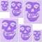 Stencil Stop Misfits Crimson Ghost Skull Stencil - Reusable for DIY Projects, Painting, Drawing, Crafts - 14 Mil Mylar Plastic (6 Pack (2", 3", an...