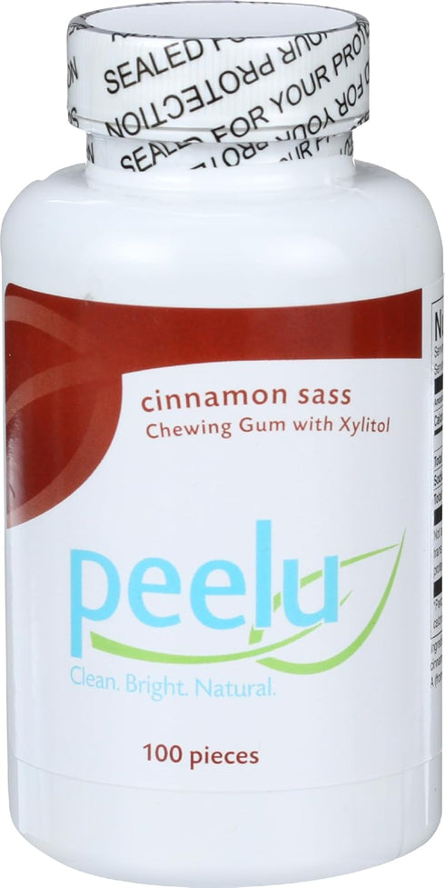 the Peelu Co. Chewing Gum, Cinnamon Sass, 100-Count...