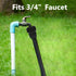 8 Pcs 3/4 in. Female Pipe Thread to 1/2 in. Drip Tubing Adapter, 3/4 Inch Faucet PVC Adapter Connect 3/4" FHT Faucet for 1/2" Drip Line, 3/4" to 1...