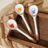 Ceramic Soup Spoons Set Asian Spoons Chinese Japanese Tablespoon for Ramen Pho Wonton Dumplings Miso - Set of 6...