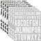 8 Sheet Letter Stickers Vinyl Alphabet Stickers Waterproof Self Adhesive Stick on Letters for Poster Bulletin Board Mailbox School Classrooms Deco...