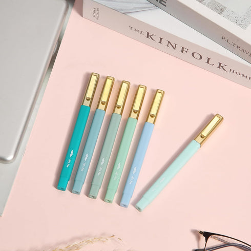 Mr. Pen- Aesthetic Highlighters and Pens No Bleed, 12 Pack, Forest Green Color Bible Highlighters No Bleed, Black Ink Bible Pens, Highlighter Pens...