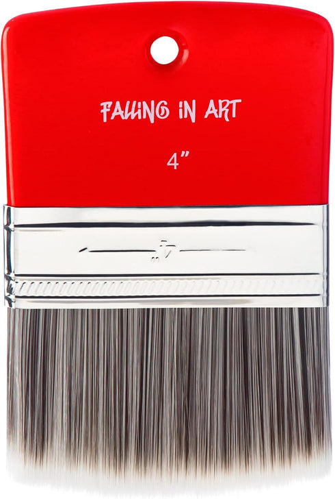 Falling in Art Filbert Paddle Paint Brush, Scale Brush for Oil and Acrylic Paints,4 Inch...