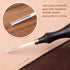 Leather Edge Beveler 2.25mm Leather Working Tools Edge Skiving Beveler Skiver Tool for Leathercraft Working (1#)...