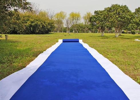 Aisle Runners Wedding Royal Blue Aisle Runner Carpet Rugs for Step and Repeat Display, Ceremony Party and Events Decoration 2ft Wide x 15 ft Long...
