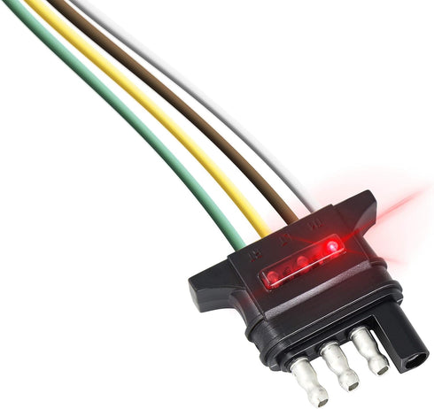 Hopkins Towing Solutions 48133 24" LED Test 4-Flat Trailer Side Wiring Connector...