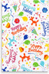 Cackleberry Home Happy Birthday Balloon Dogs Cotton Kitchen Towels 18 x 28 Inches, Set of 3...