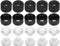 uxcell 10 pcs 20mm LED Lens 15 Degree with Black Holder for 1W 3W High Power LED Light...