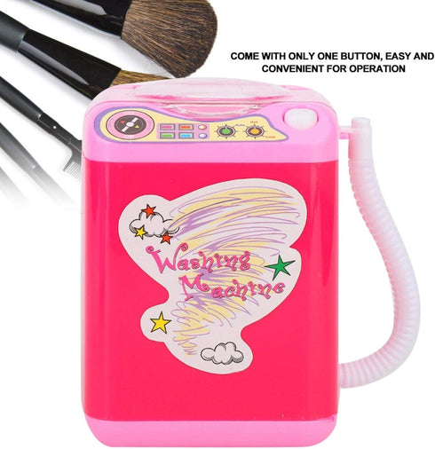 MIni Electric Washing Machine,ANGGREK Mini Simulation Washing Machine Electric Makeup Brush Washing Machine(red)...