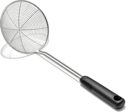 OXO Good Grips Stainless Steel Spider Scoop & Strain Skimmer,Black...