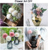 10Pcs Artificial Fake Flower Plants Silk Chrysanthemum Ball Hydrangea Arrangements Wedding Bouquets Decor Home Kitchen Garden Party Table Floral C...