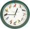 Mark Feldstein, Audubon Singing Bird Clock, 8 Inch, Green...