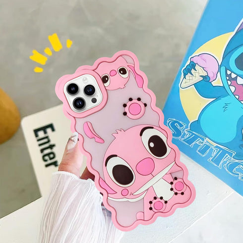 Compatible with iPhone 15 Pro/14 Pro/13 Pro Case, Cute 3D Cartoon Cool Soft Silicone Animal Character Waterproof Protector Boys Kids Girls Cover S...