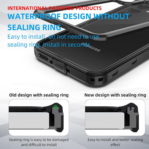 for Samsung Galaxy A35 5G Case, Waterproof Phone Case with Built-in Screen Protector and Lanyard, Full Body Dustproof Shockproof Rugged Heavy Duty...