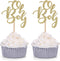 Set of 24 Golden Oh Boy Cupcake Toppers Party Decors Baby Shower Decors - by Giuffi...