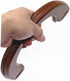 Model Worker 4PCS MDF U-Shaped Handles Replacement for Handmade Bag Handbags Purse Handles (Brown)...